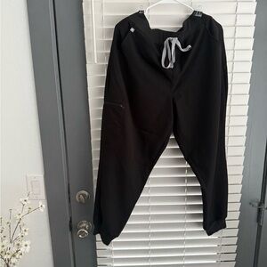 FIGS Black Scrub Jogger Pants